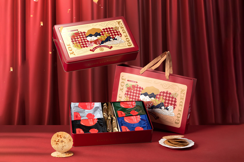 米滿幸福豐藏鐵盒 Assorted Rice Cookies Gift Tin