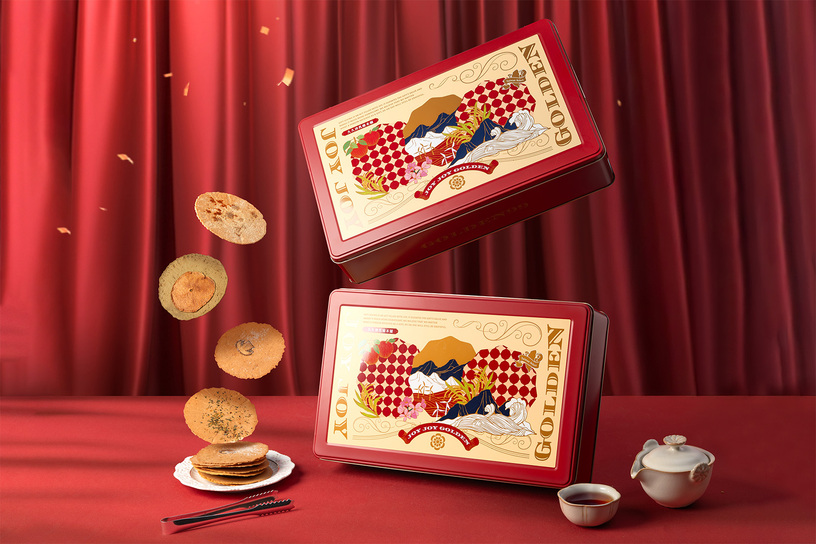 米滿幸福豐藏鐵盒 Assorted Rice Cookies Gift Tin