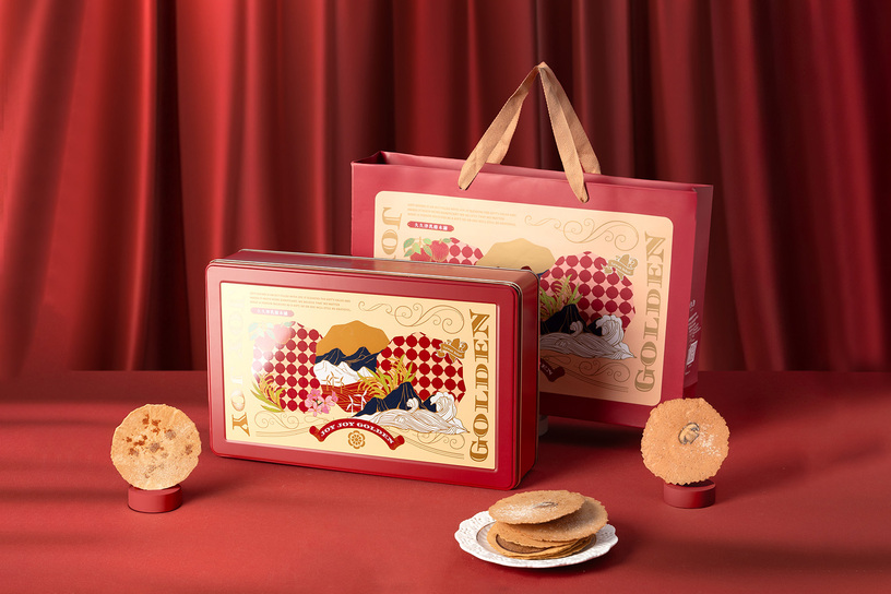 米滿幸福豐藏鐵盒 Assorted Rice Cookies Gift Tin