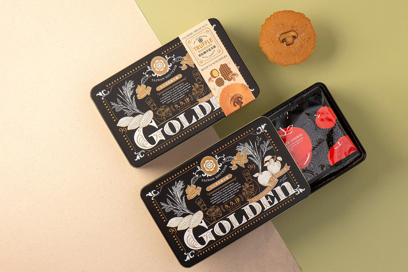 珍藏鐵盒-黑松露洋菇米餅 Truffle Mushroom Rice Cookie